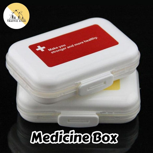 Two Layer 8 Grid Portable Medicine Storage Box