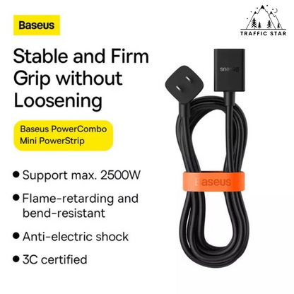 Baseus Mini Power Strip Power Extension Cord