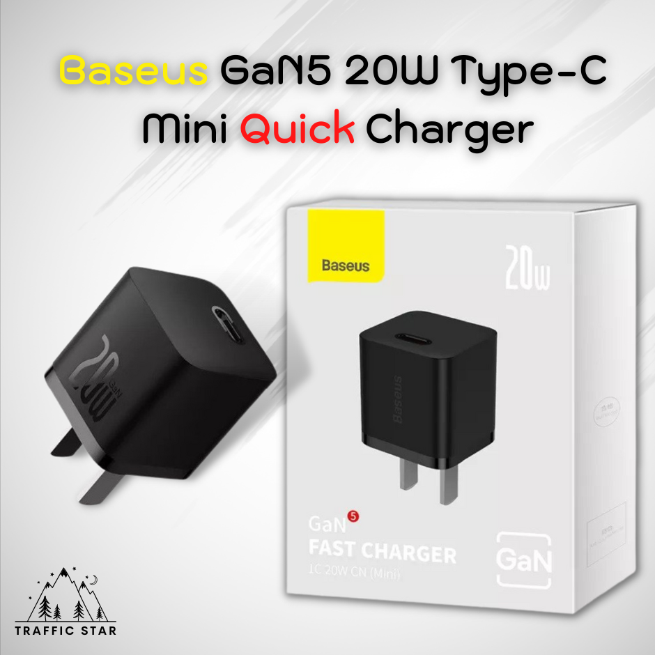 Baseus Mini GaN5 20W Fast Charger For iPhone 14 13 12 11 Pro Max USB Type C Charger Quick Charge 4.0