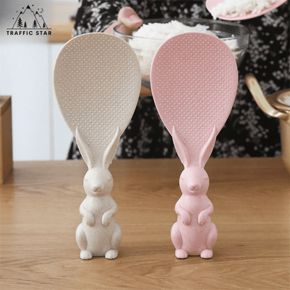 Rice Scoop Rabbit Design (ယုန်ပုံ ထမင်းခပ်ဇွန်း)