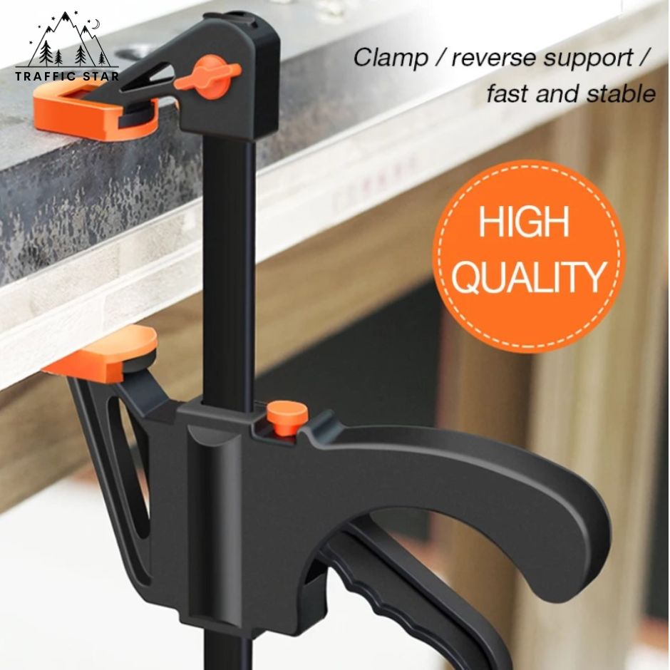 Adjustable manual clamp for woodworking, 4 inch clip, quick release, f clamp DIY Woodworking Tool